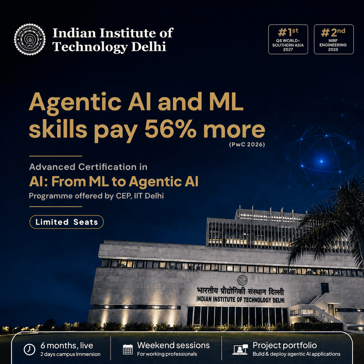 Advanced Certification In AI: From ML Foundations To Agentic AI (Batch- 1 )